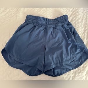 Blue Lululemon Track That 5” short